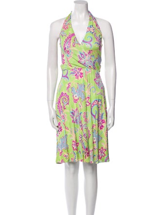 Ralph Lauren Collection Silk Midi Length Dress