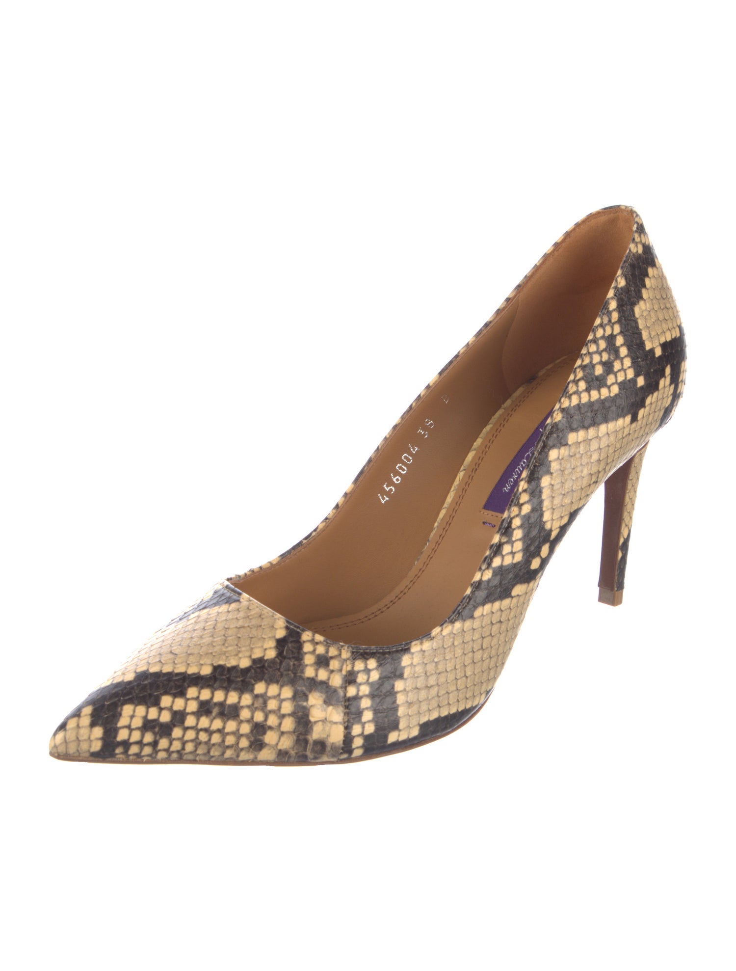 Ralph Lauren Collection Python Animal Print Pumps