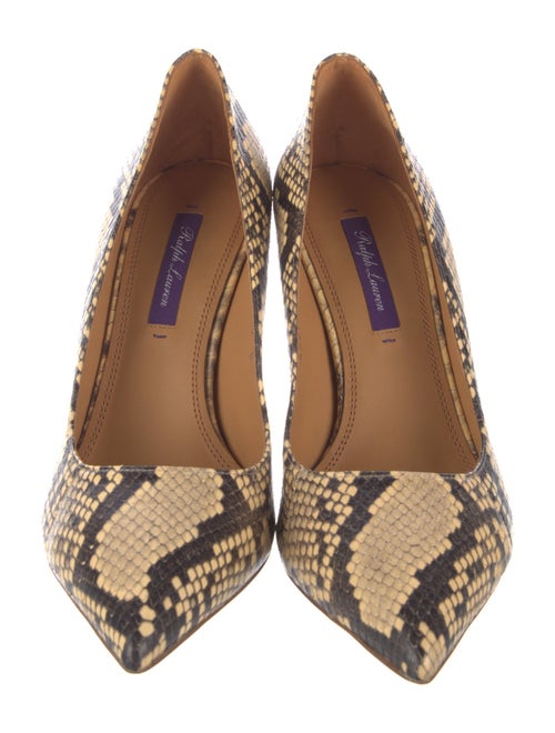 Ralph Lauren Collection Python Animal Print Pumps