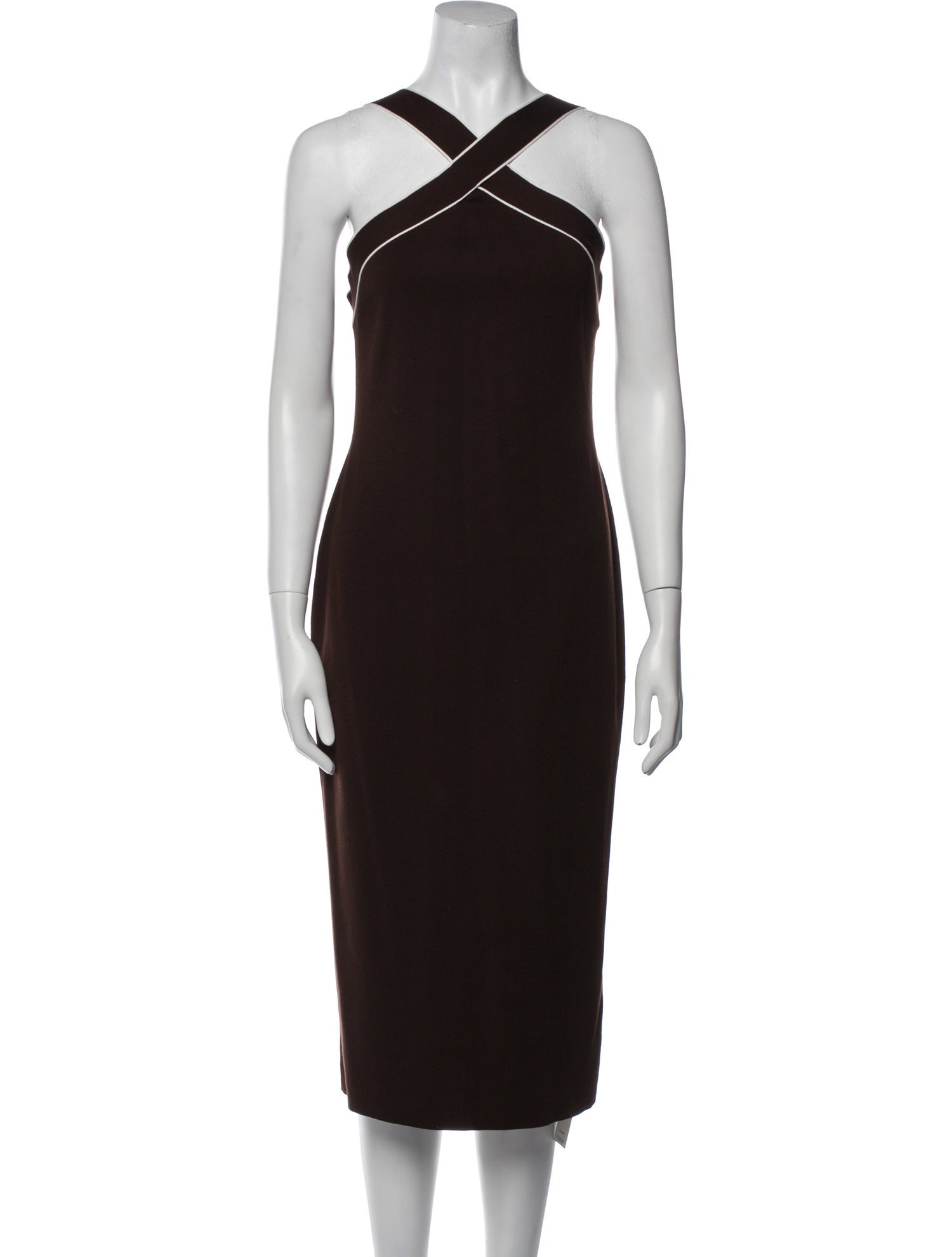 Ralph Lauren Collection Silk Midi Length Dress