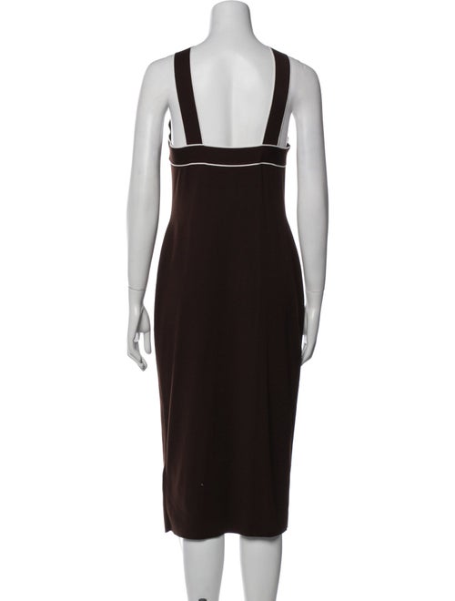Ralph Lauren Collection Silk Midi Length Dress