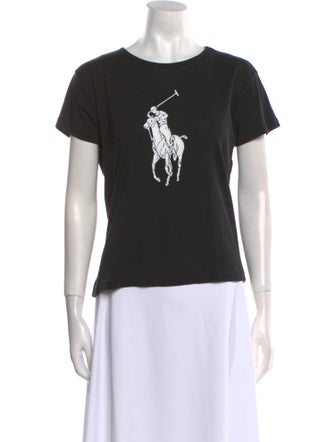 Ralph Lauren Collection Graphic Print Crew Neck T-Shirt