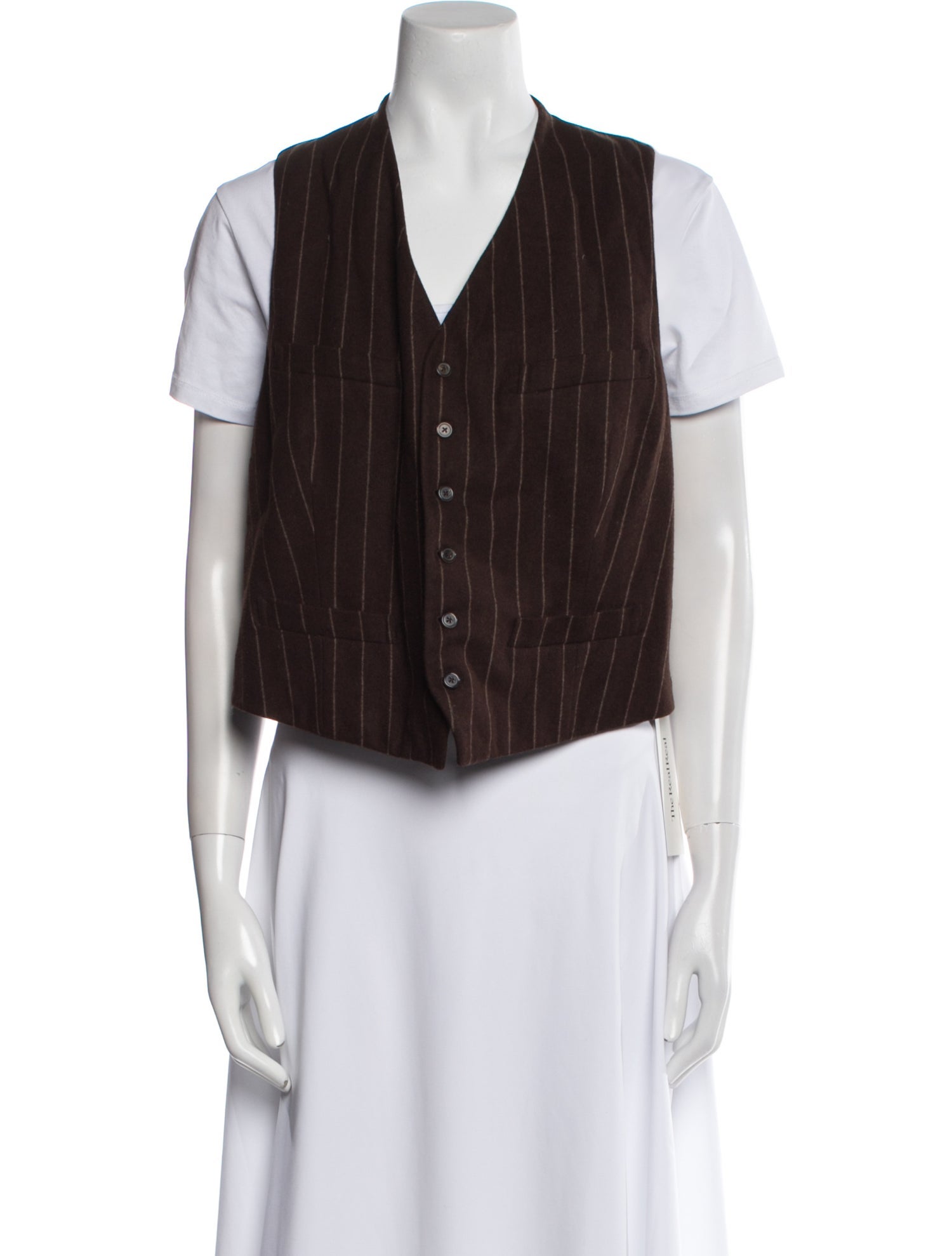 Ralph Lauren Collection Wool Striped Vest w/ Tags