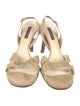Ralph Lauren Collection Lizard Slingback Sandals