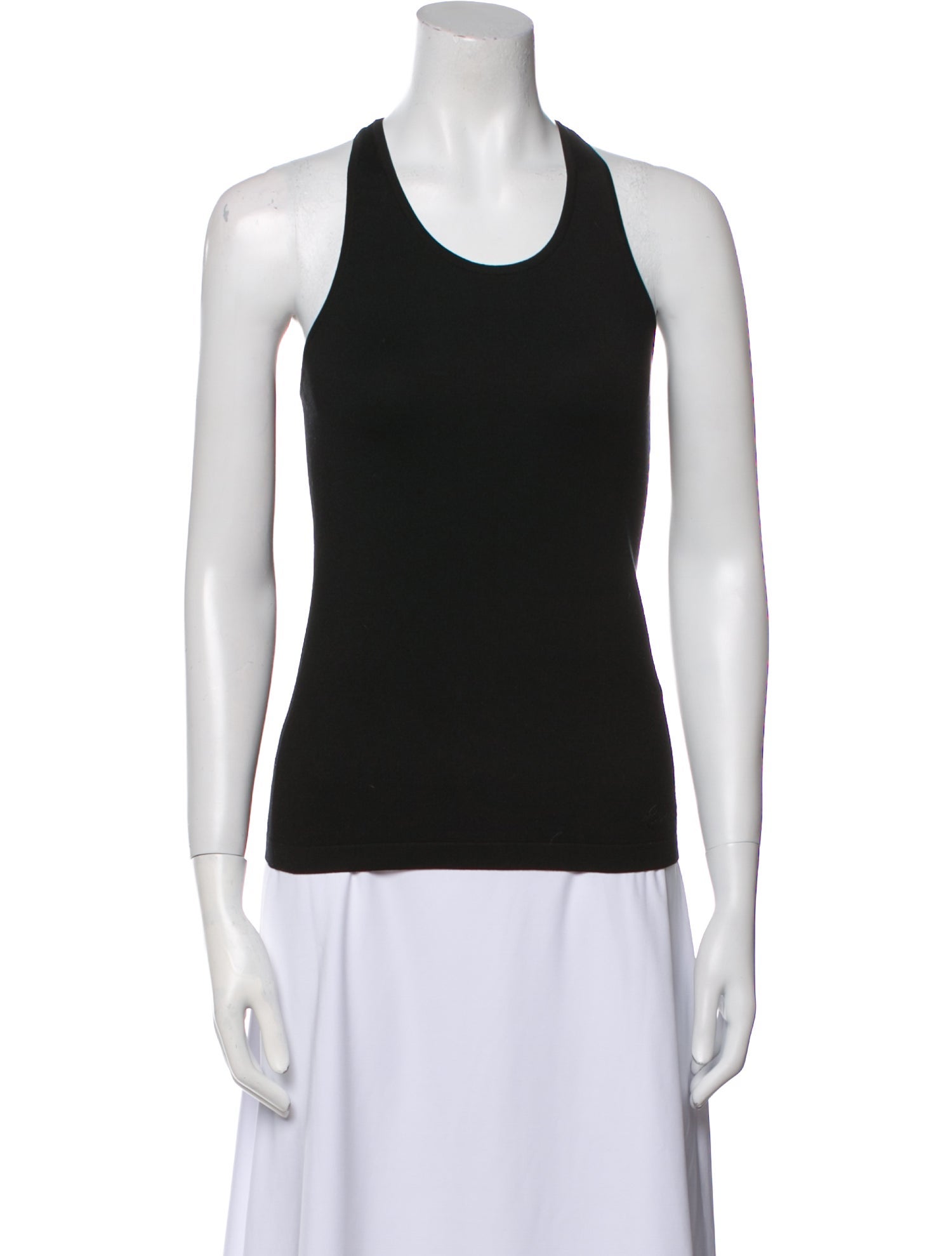 Ralph Lauren Collection Silk Scoop Neck Top