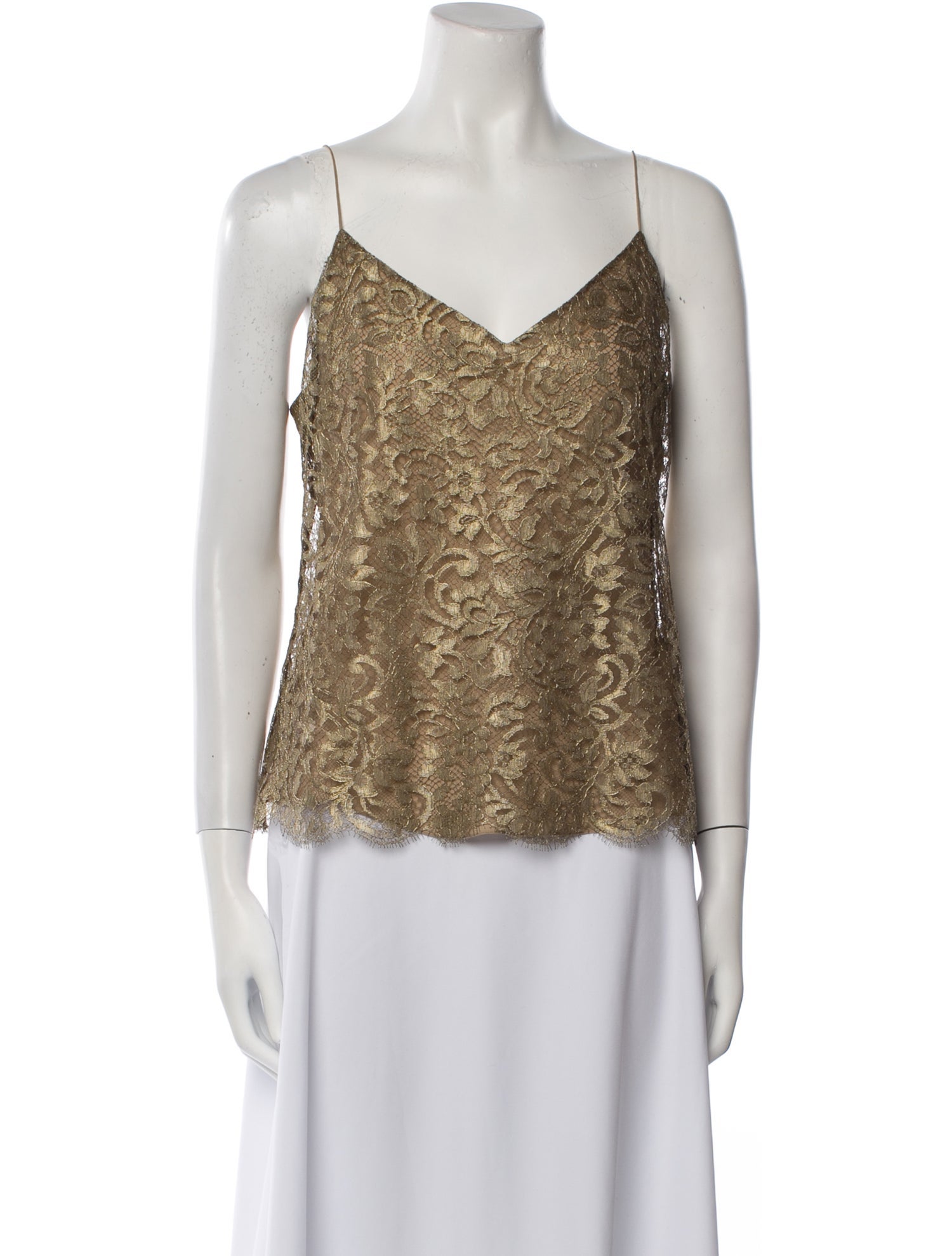 Ralph Lauren Collection V-Neck Sleeveless Top