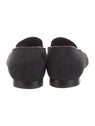 Ralph Lauren Collection Suede Crystal Embellishments Loafers