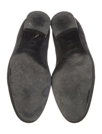 Ralph Lauren Collection Suede Crystal Embellishments Loafers