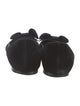 Ralph Lauren Collection Velvet Bow Accents Ballet Flats