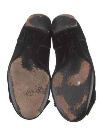 Ralph Lauren Collection Velvet Bow Accents Ballet Flats