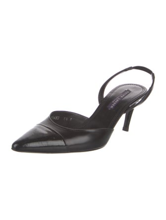 Ralph Lauren Collection Leather Slingback Pumps