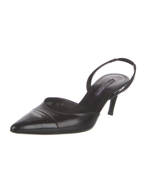 Ralph Lauren Collection Leather Slingback Pumps