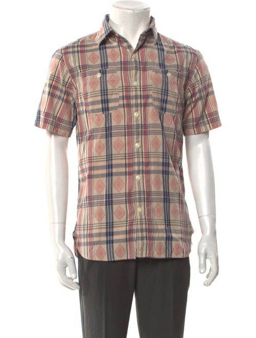 RRL & Co. Plaid Print Short Sleeve Shirt
