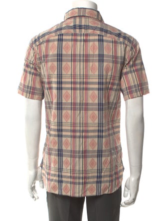 RRL & Co. Plaid Print Short Sleeve Shirt