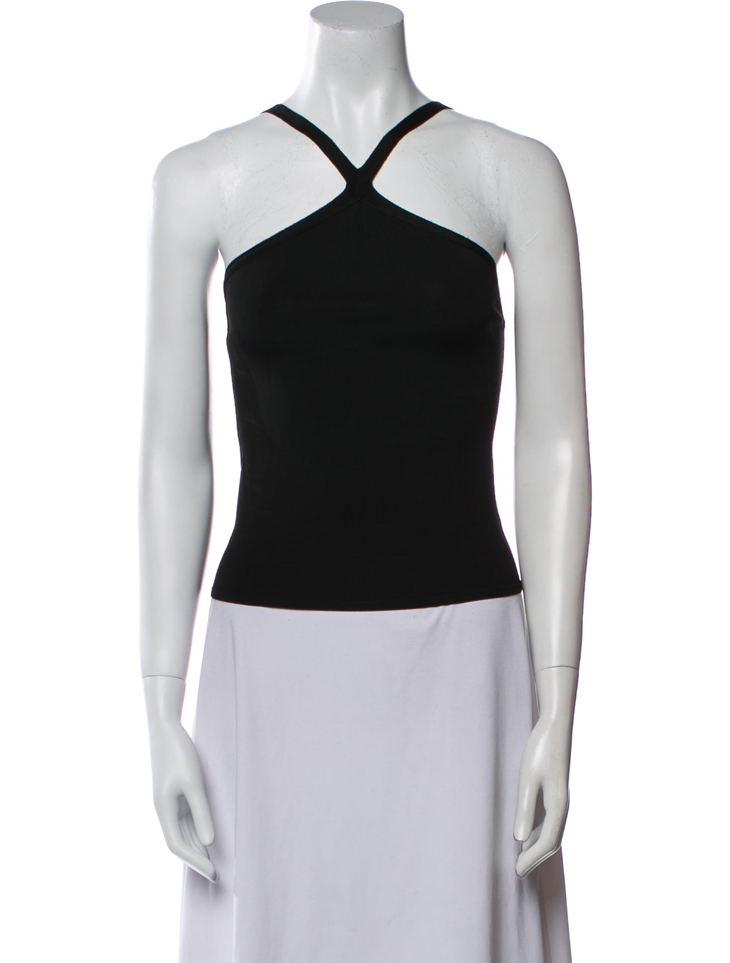 Ralph Lauren Collection Halterneck Sleeveless Crop Top