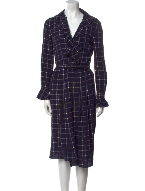 Ralph Lauren Collection Silk Midi Length Dress