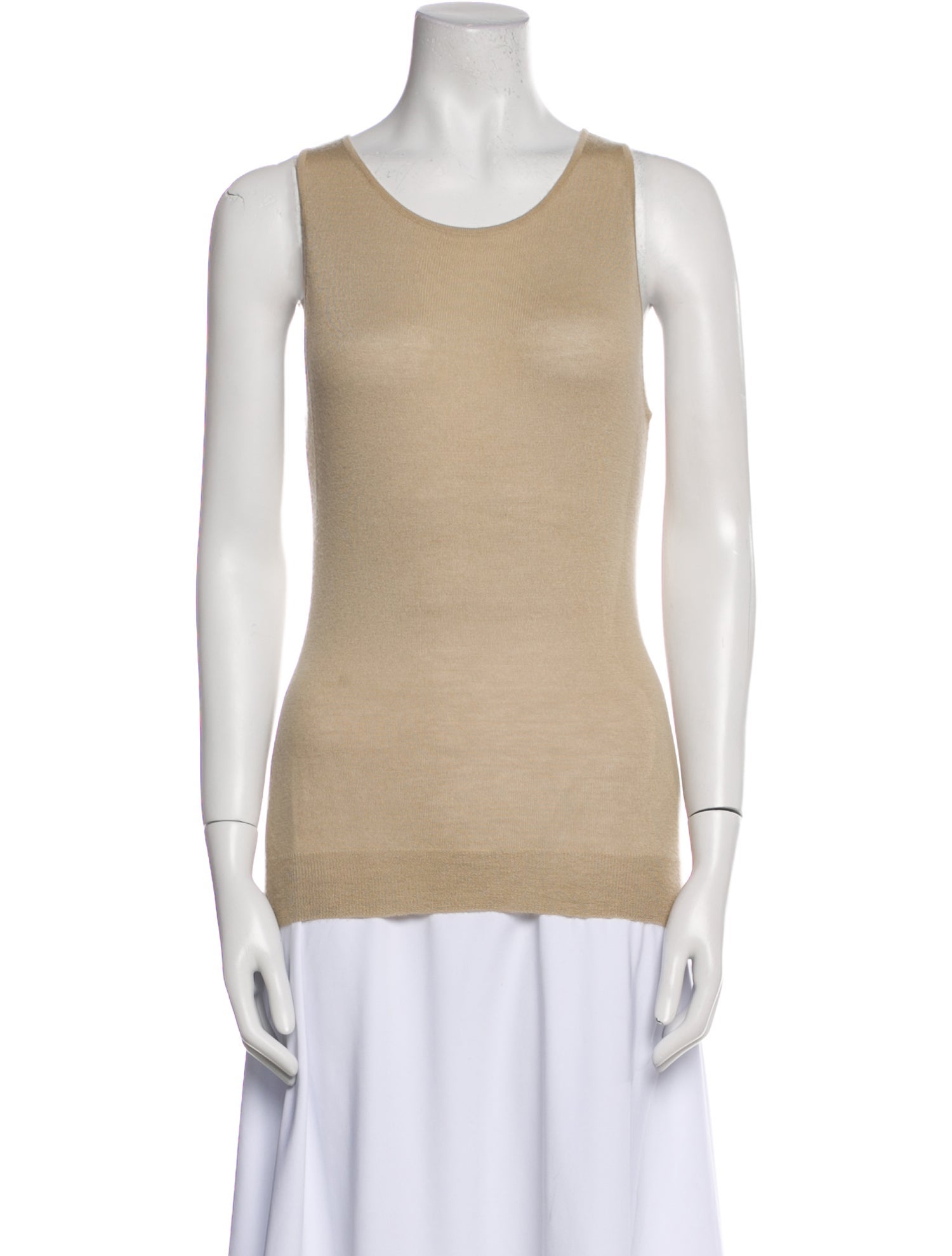 Ralph Lauren Collection Scoop Neck Sleeveless Top