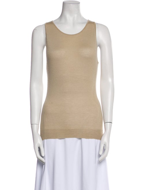 Ralph Lauren Collection Scoop Neck Sleeveless Top