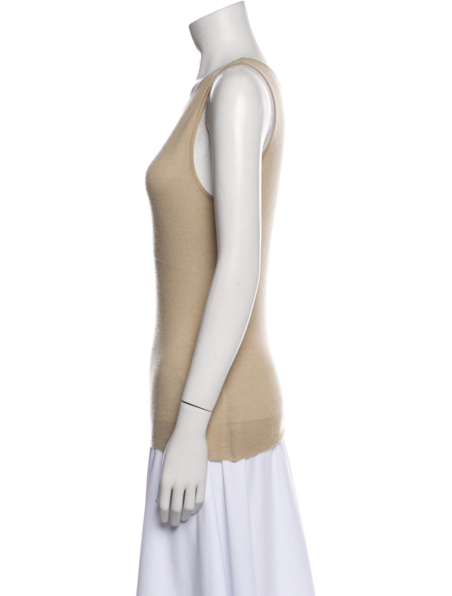 Ralph Lauren Collection Scoop Neck Sleeveless Top