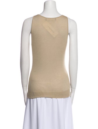 Ralph Lauren Collection Scoop Neck Sleeveless Top