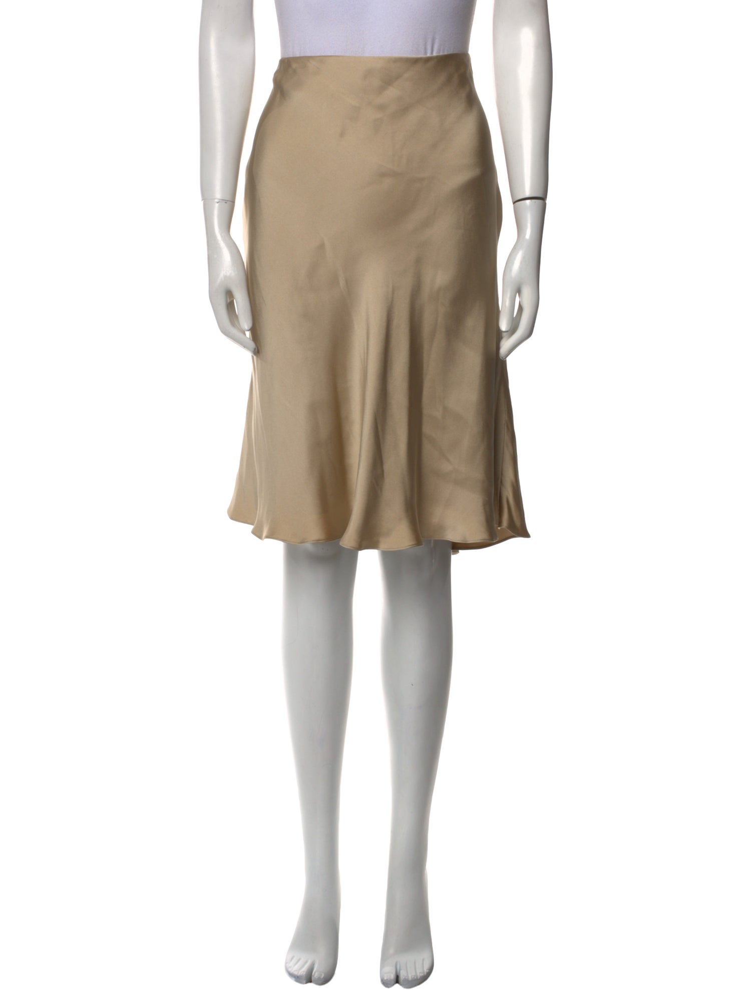 Ralph Lauren Collection Silk Knee-Length Skirt