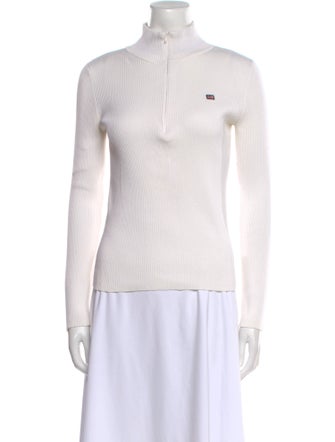 Ralph Lauren Collection Mock Neck Long Sleeve Top