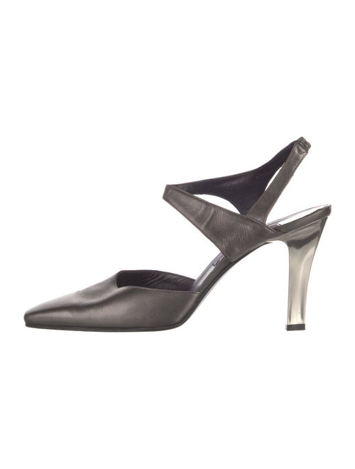 Ralph Lauren Collection Leather Slingback Pumps