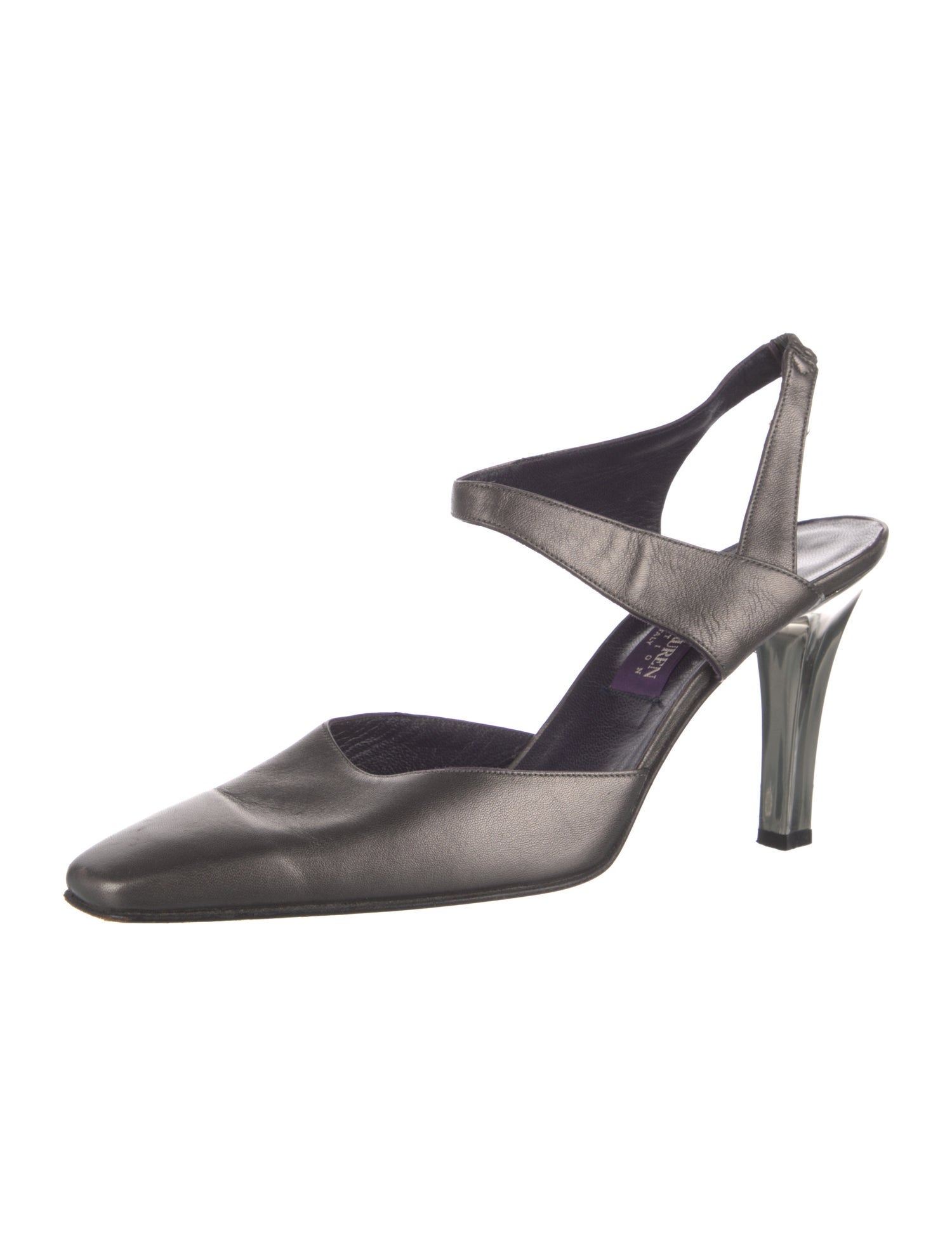 Ralph Lauren Collection Leather Slingback Pumps