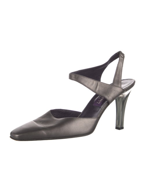 Ralph Lauren Collection Leather Slingback Pumps