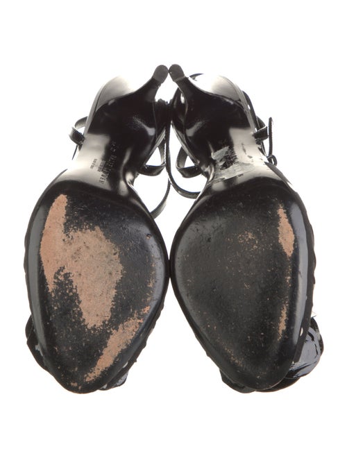 Ralph Lauren Collection Leather Polka Dot Print Slingback Pumps