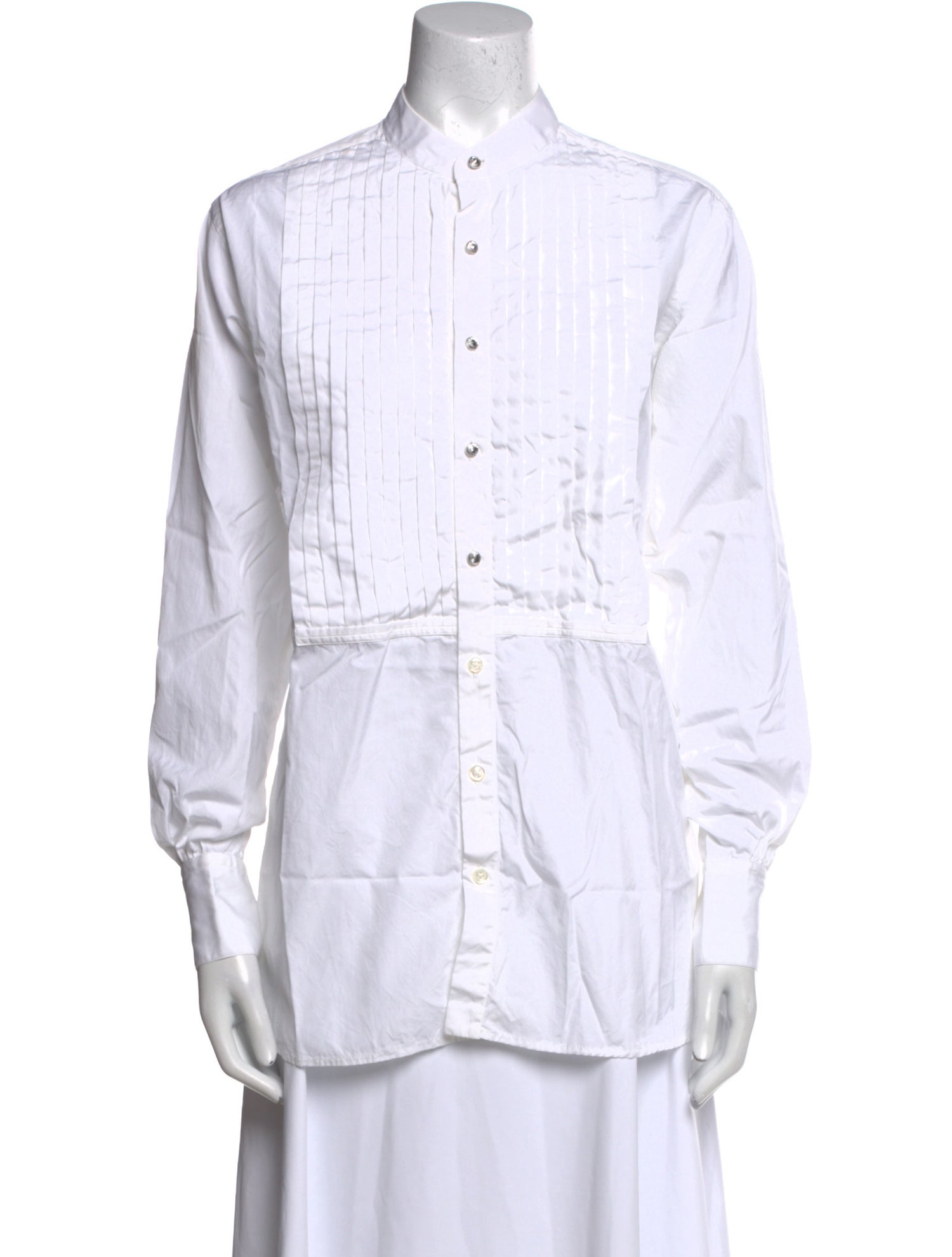 Ralph Lauren Collection Long Sleeve Button-Up Top