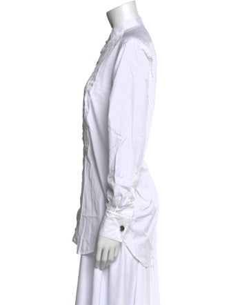 Ralph Lauren Collection Long Sleeve Button-Up Top