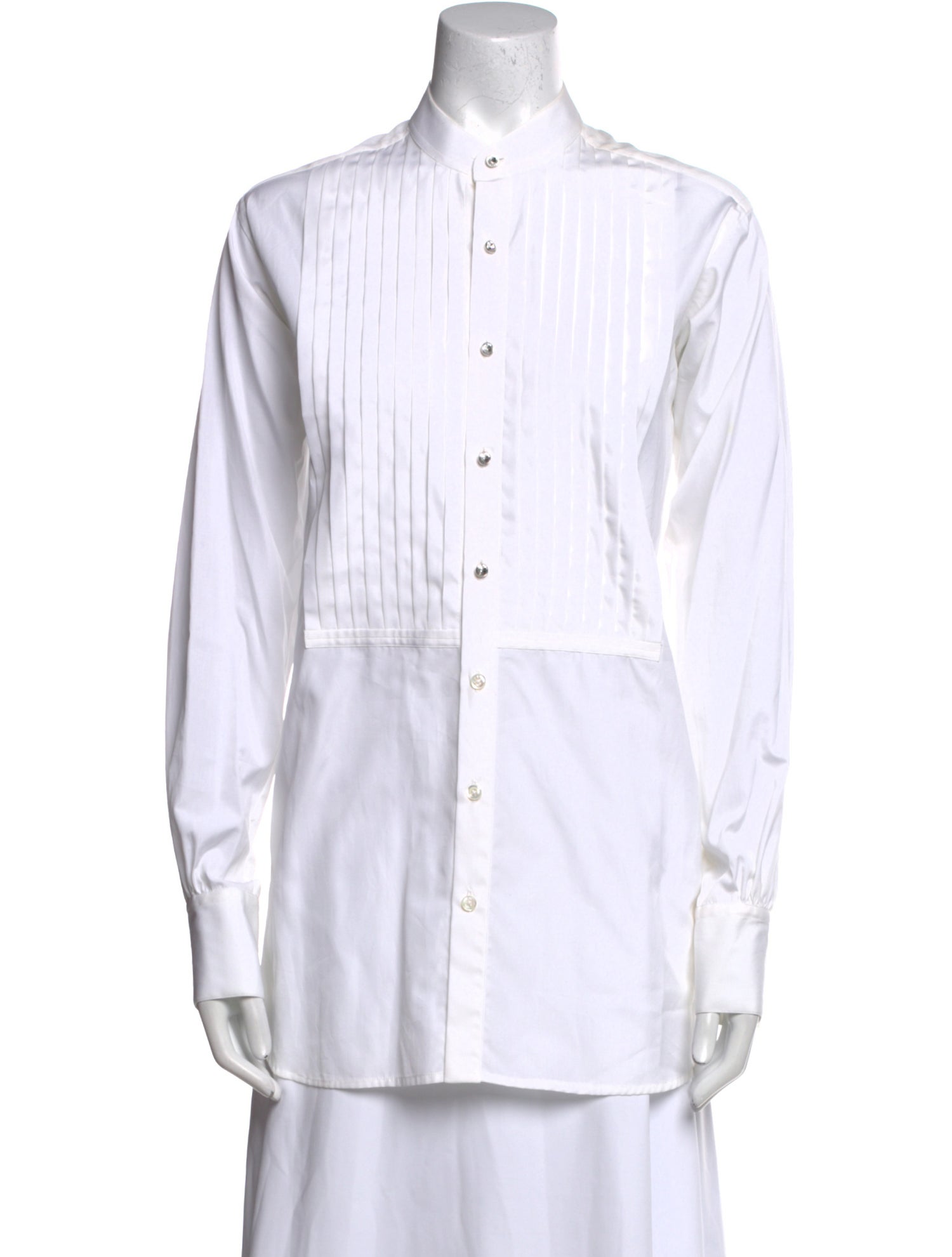 Ralph Lauren Collection Long Sleeve Button-Up Top