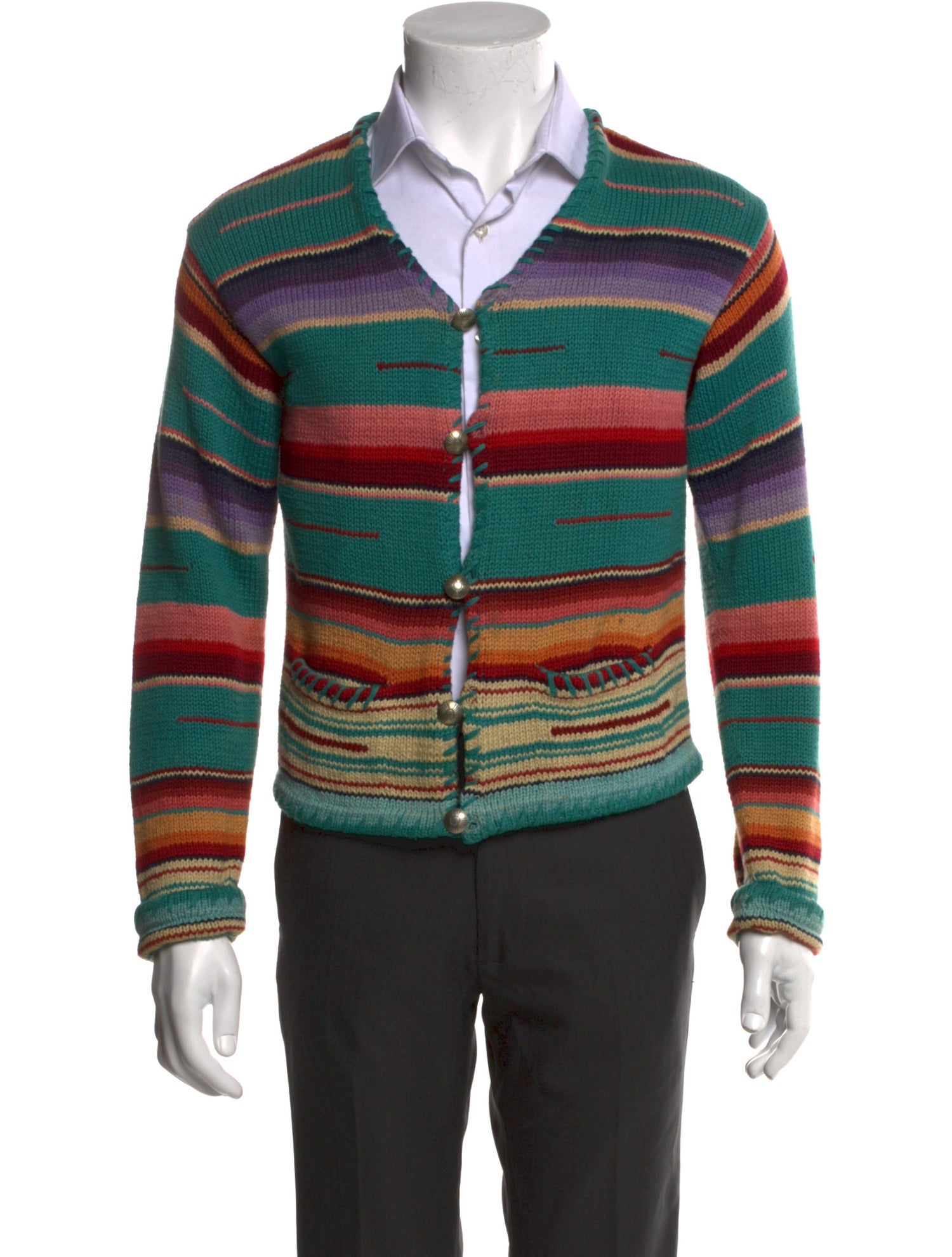 Ralph Lauren Collection Vintage Striped Cardigan