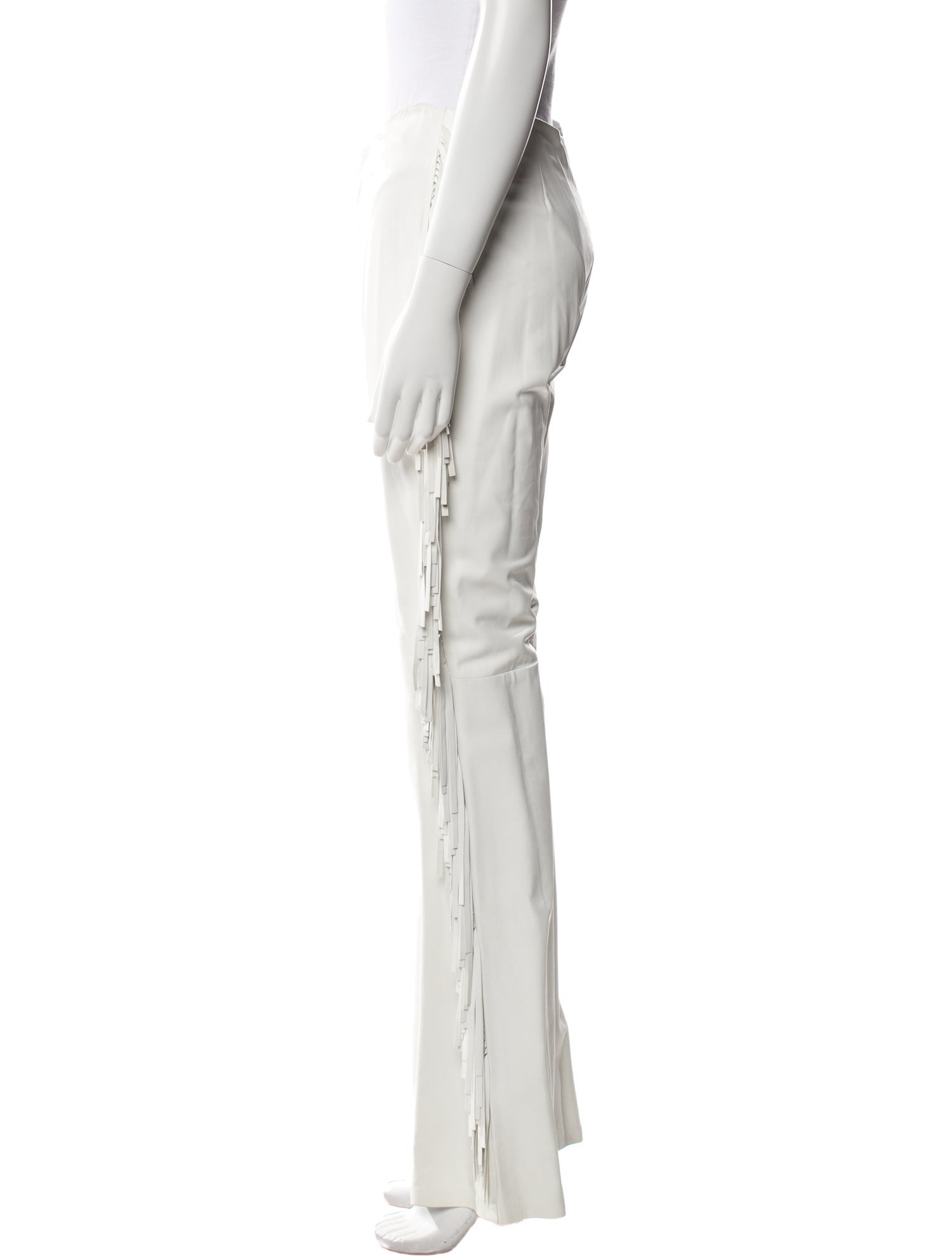 Ralph Lauren Collection Leather Wide Leg Pants