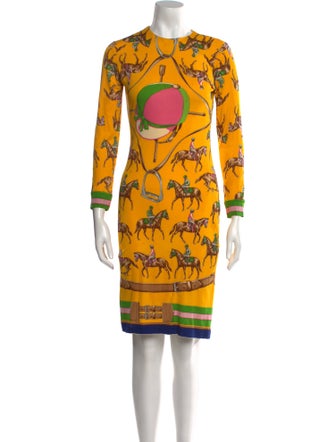 Ralph Lauren Collection Silk Knee-Length Dress