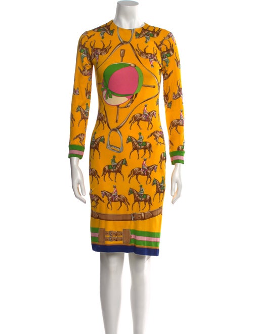 Ralph Lauren Collection Silk Knee-Length Dress