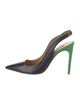 Ralph Lauren Collection Leather Slingback Pumps