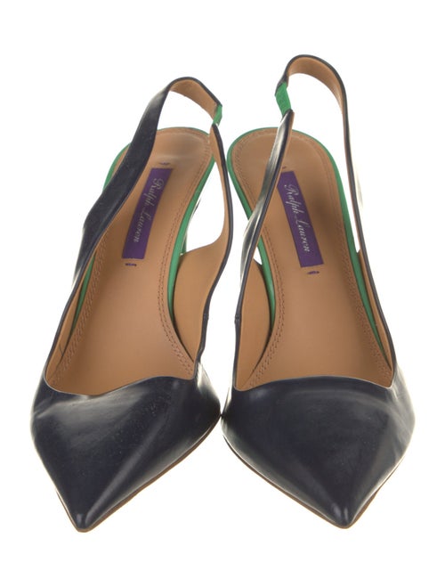 Ralph Lauren Collection Leather Slingback Pumps