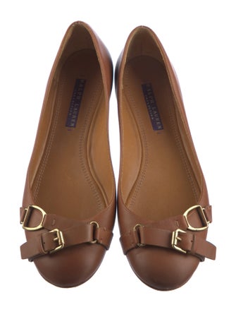 Ralph Lauren Collection Leather Ballet Flats