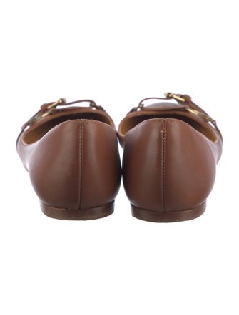Ralph Lauren Collection Leather Ballet Flats