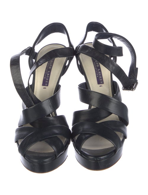 Ralph Lauren Collection Leather Slingback Sandals