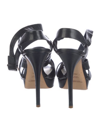 Ralph Lauren Collection Leather Slingback Sandals