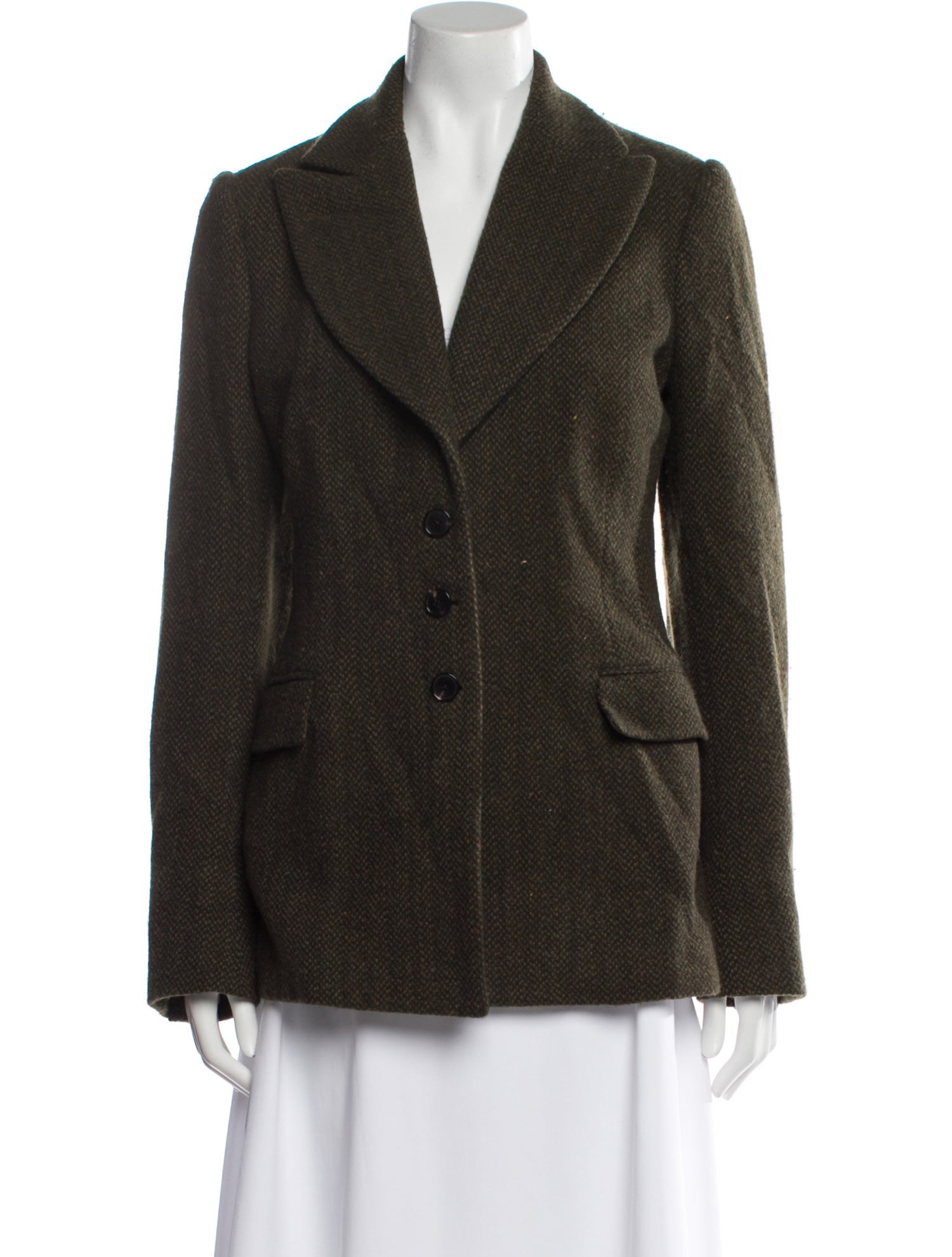 Ralph Lauren Collection Wool Tweed Pattern Blazer