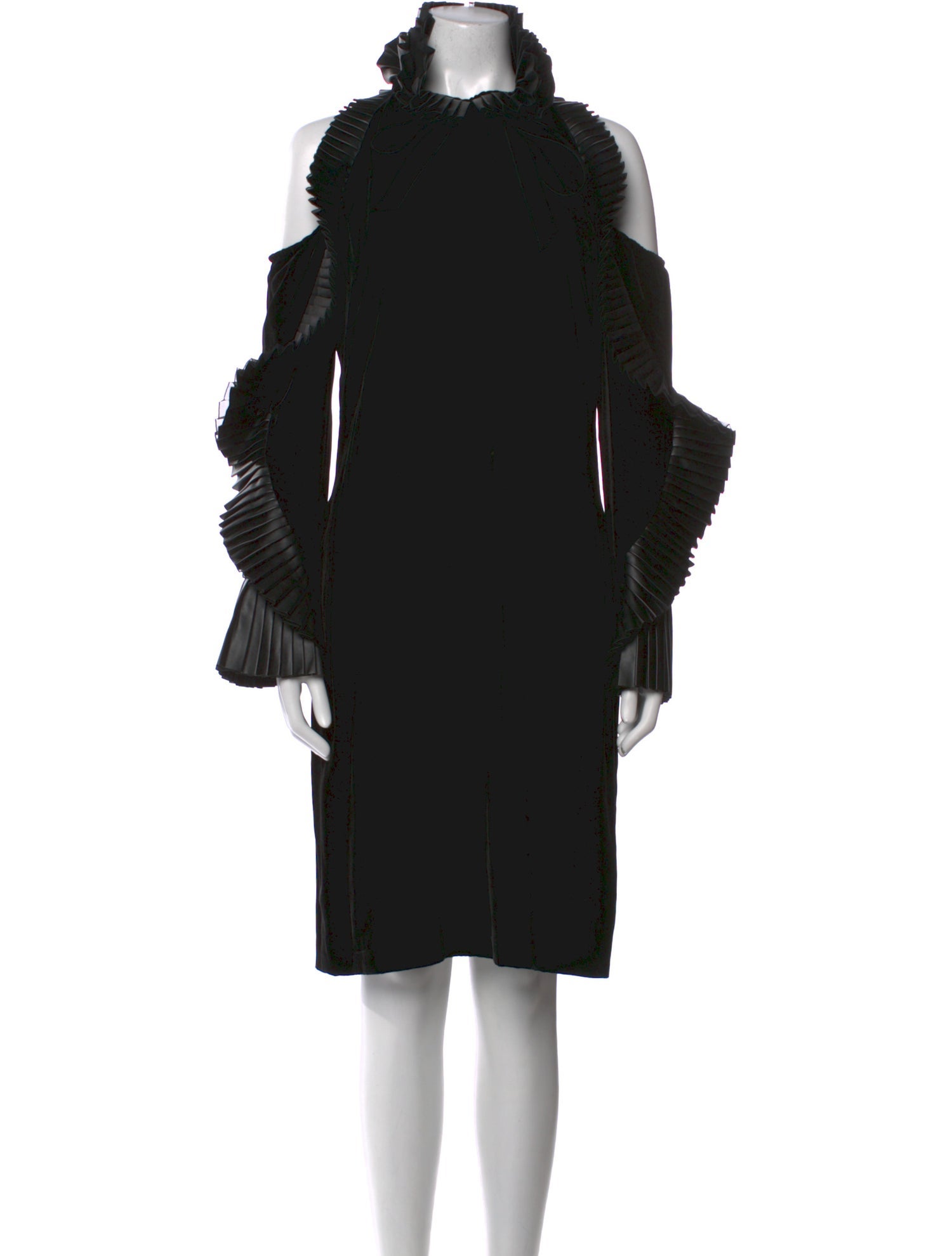 Ralph Lauren Collection Mock Neck Knee-Length Dress