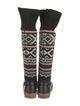 Ralph Lauren Collection Leather Printed Sock Boots