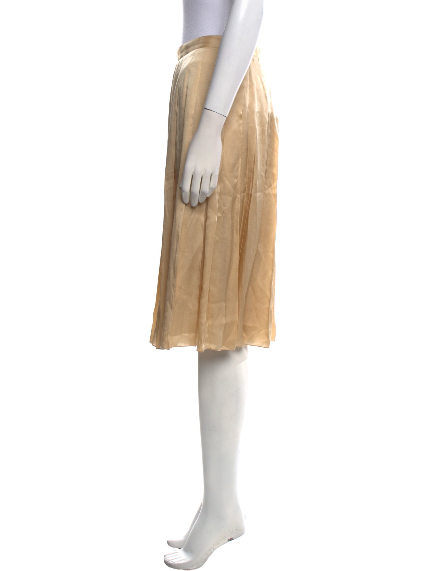 Ralph Lauren Collection Silk Knee-Length Skirt