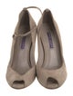 Ralph Lauren Collection Suede Colorblock Pattern Pumps