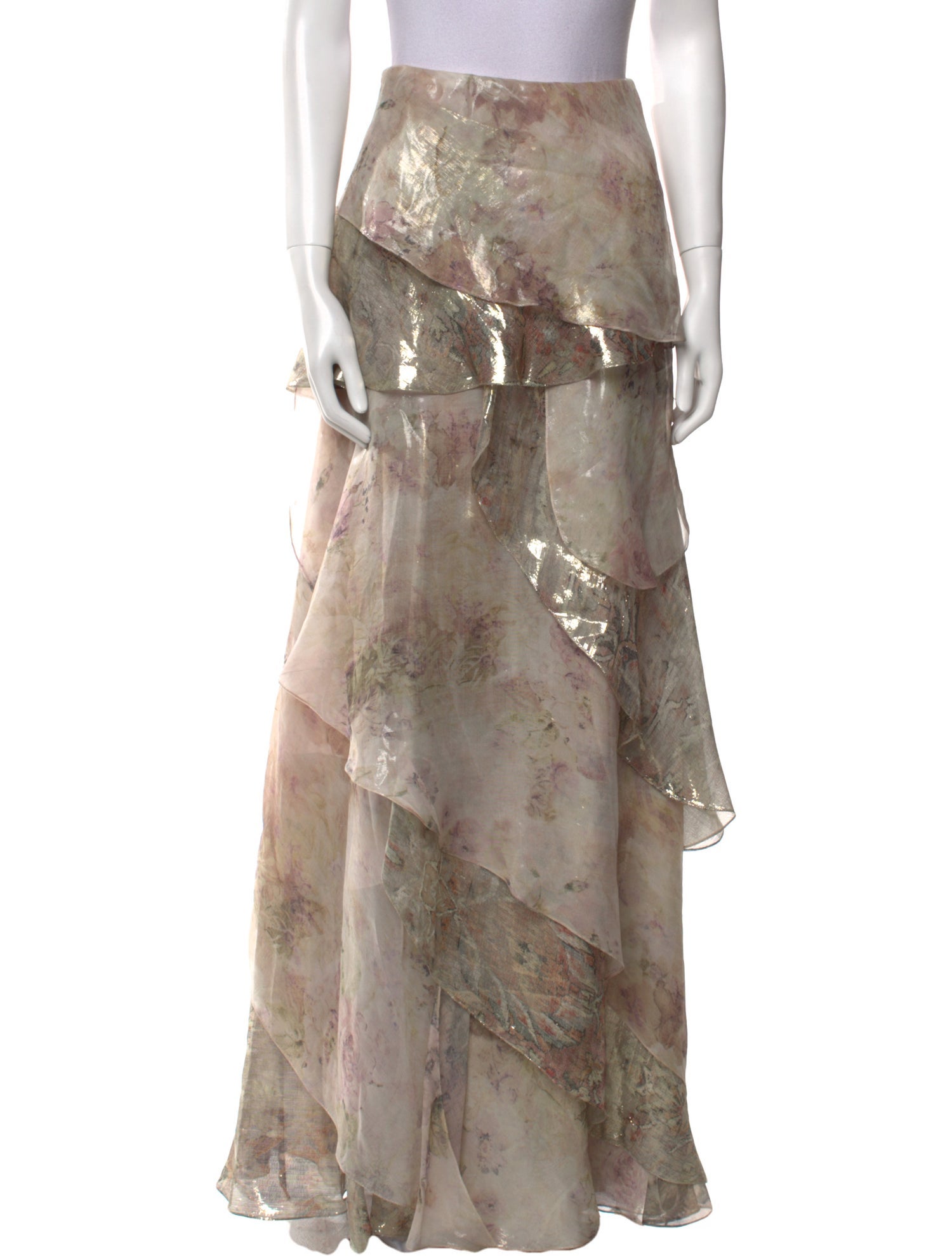 Ralph Lauren Collection Silk Long Skirt