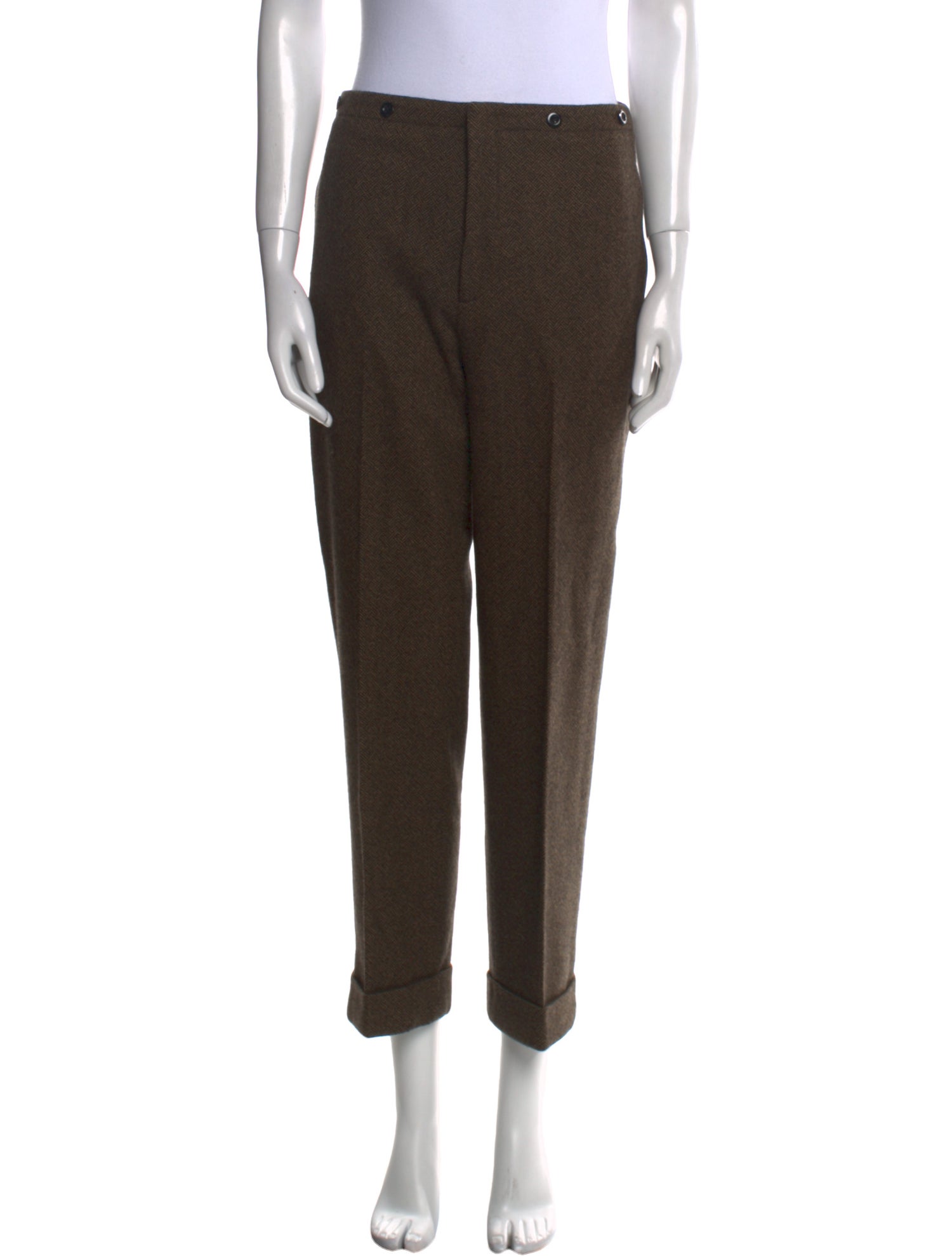 Ralph Lauren Collection Wool Straight Leg Pants